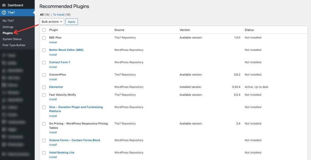 Fig. 1. Install plugins.