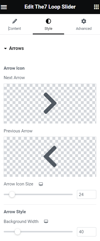 Fig. 3.1. Arrows styling.