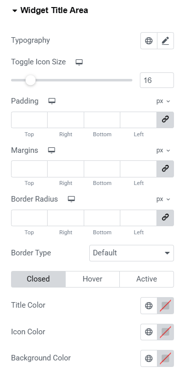 Fig. 3.1. Title Area Styling.